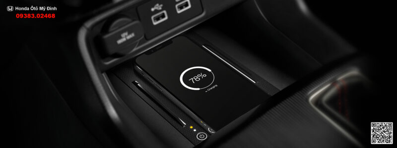 Sạc điện thoại không dây trên Honda Civic 2022